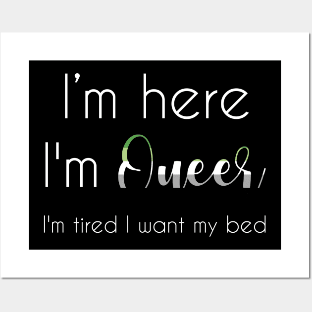 I'm here, I'm queer Wall Art by Caliel